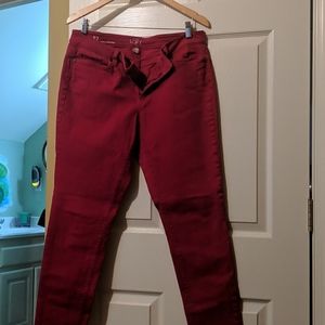 Red jeans